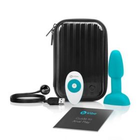 B-Vibe Rimming Petite Teal Blue Butt Plug