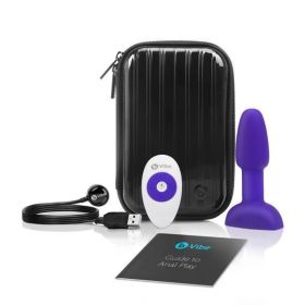 B-Vibe Rimming Petite Purple Butt Plug