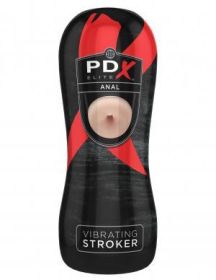 PDX Elite Vibrating Anal Stroker Beige