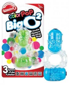 Color Pop Big O 2 Double Cock Ring Assorted Colors