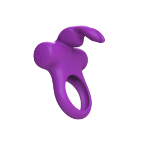 Frisky Bunny Vibrating Ring Purple