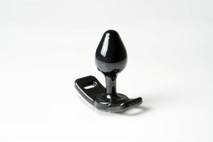 Strap On Master Butt Plug Small Black