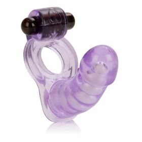 Double Diver Vibrating Enhancer Flexible Penetrator Puprle